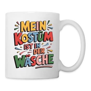 Costume d’urgence - Mon costume est au lavage - Mug blanc - blanc - Droite