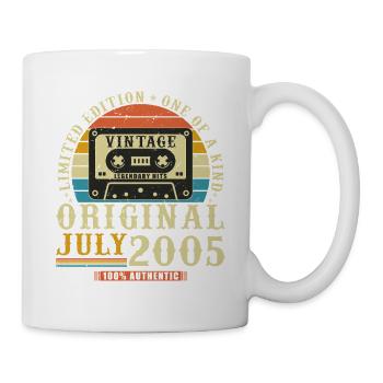 July 2005 Vintage Retro Birthday Gift - Mug - white - Right