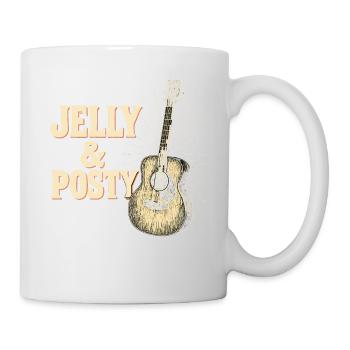 Jelly & Posty Akustik Gitarren Kunst - Tasse - Weiß - Rechts