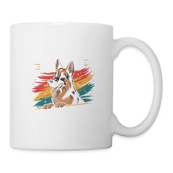 Berger allemand Mama, marchand de snacks légendaire - Mug blanc - blanc - Droite
