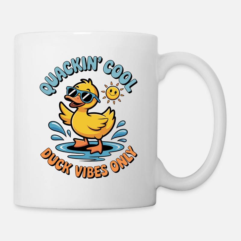 Design de canard mignon - Mug blanc - blanc
