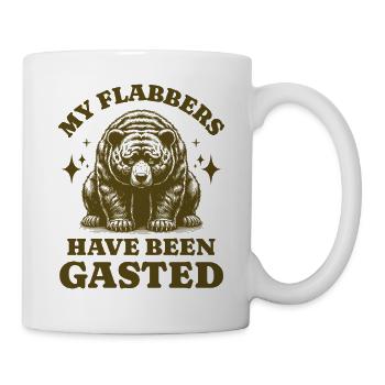 Meine Schwätzer wurden gegast Trauriger Bär Lustige Phrase - Tasse - Weiß - Rechts