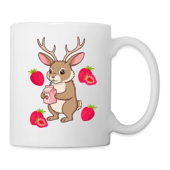 Jackalope Strawberry Milkshake - Mug - white - Right