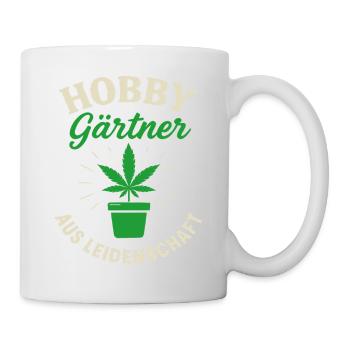 Hobbygärtner Aus Leidenschaft Pflanze - Tasse - Weiß - Rechts
