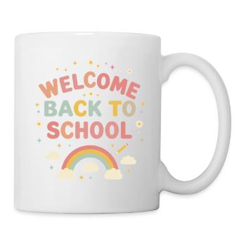 Welcome back to school rainbow Friends - Mug - white - Right