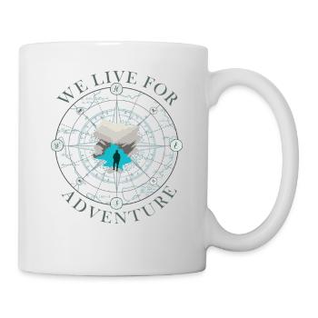 Compass Adventure Silhouette Design Compass - Mug - white - Right