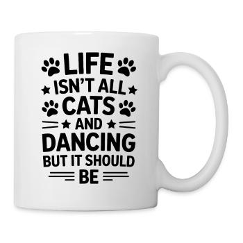Dancing Saying Cats Dance Funny Dancing Gift - Mug - white - Right