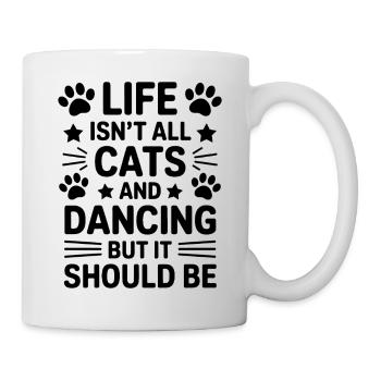 Dancing Saying Cats Dance Funny Dancing Gift - Mug - white - Right