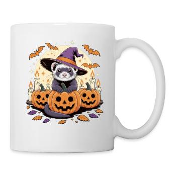 Chemise furet d’Halloween – Mignon et magique - Mug blanc - blanc - Droite