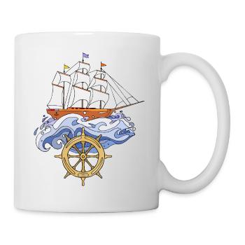 Sailing ship - Mug - white - Right