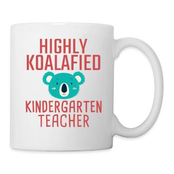 Kindergarten teacher Koalafied - Mug - white - Right