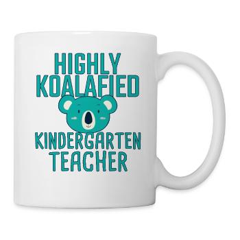 Kindergarten teacher Koalafied - Mug - white - Right