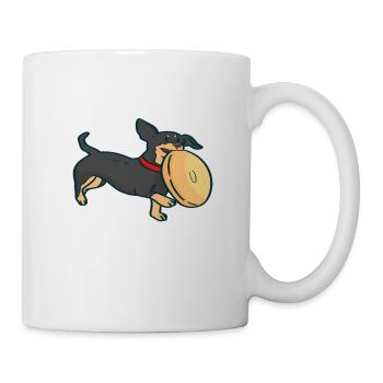 Happiness Found In Dog Training Joy Frisbee Love - Mug - white - Right