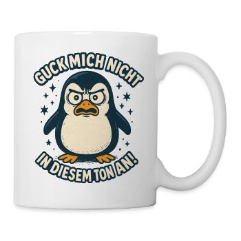 Ne me regarde pas sur ce ton drôle - Mug blanc - blanc - Droite