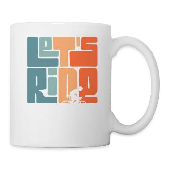 Let's Ride Retro Cycling Quote Adventure Lovers - Mug - white - Right