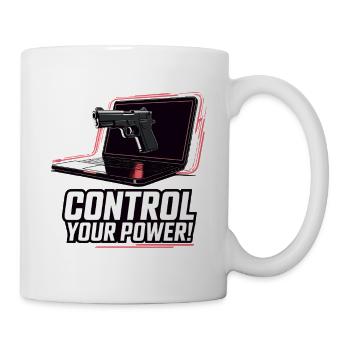 CONTRÔLEZ VOTRE PUISSANCE - Mug blanc - blanc - Droite