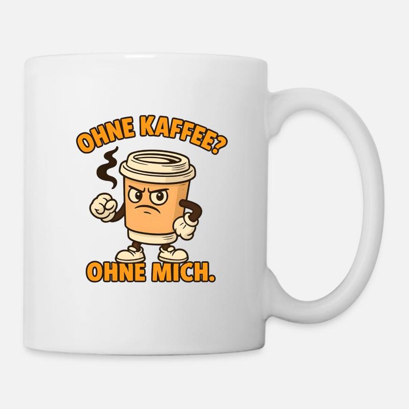 Sans café ? Sans moi. - Mug blanc - blanc