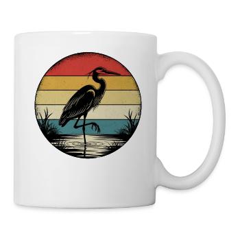 Retro Heron - Mug - white - Right
