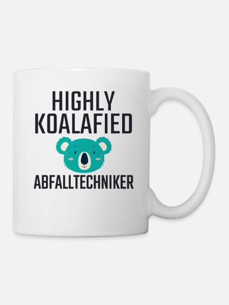 Abfalltechniker Koalafied - Tasse - Weiß