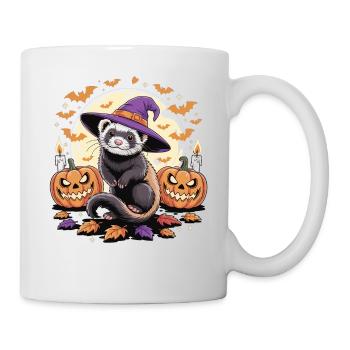 Drôle de costume de furet pour Halloween - Mug blanc - blanc - Droite