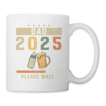 Papa 2025 Annonce de la grossesse Futur papa - Mug blanc - blanc - Droite