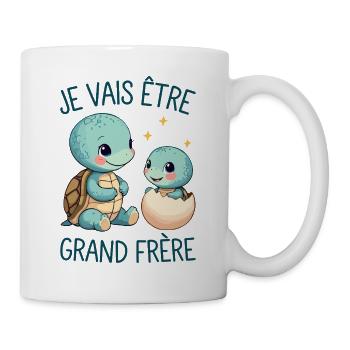 Futur Grand Frère Je vais être Grand Frère - Mug blanc - blanc - Droite