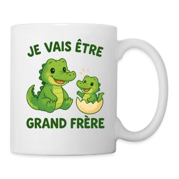 Futur Grand Frère Je vais être Grand Frère - Mug blanc - blanc - Droite