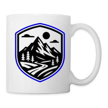 Berge Natur Landschaft - Tasse - Weiß - Rechts