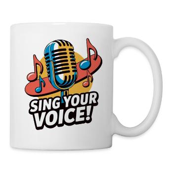 MENSCHEN, DIE KARAOKE SINGEN - Tasse - Weiß - Rechts