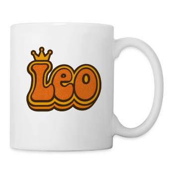 Leo Zodiac Retro Design - Mug - white - Right