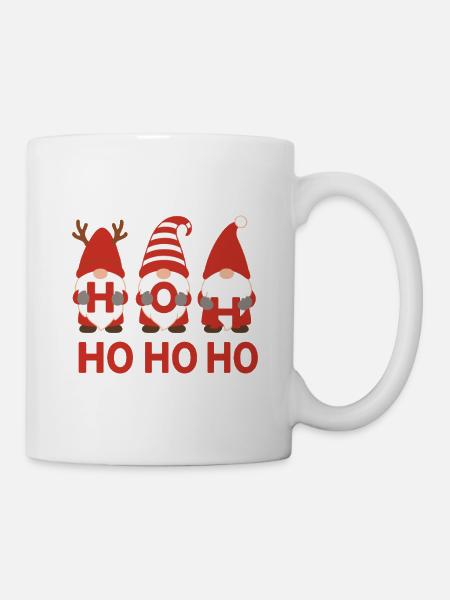 Weihnachtswichtel sagen Ho Ho Ho - Tasse - Weiß