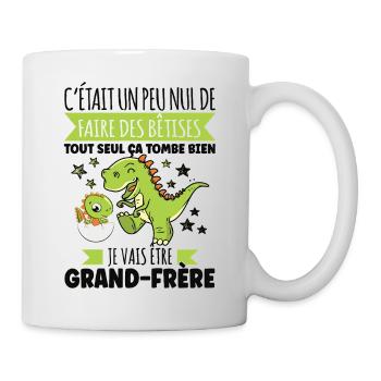 Enfant Futur Annonce Grossesse Grand Frère - Mug blanc - blanc - Droite
