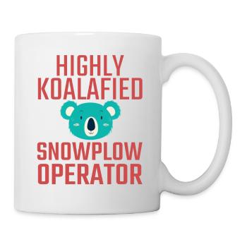 Snowplow Operator Koalafied - Mug - white - Right