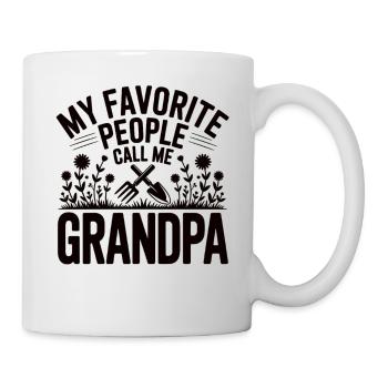 Mein Lieblingsname ist Opa – Garten Shirt - Tasse - Weiß - Rechts