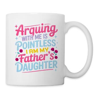 Funny Sarcastic Quote Arguing With Me Is Pointless - Mug - white - Right