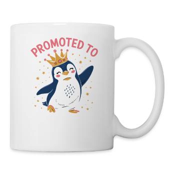 Promu au rang de grande sœur – Penguin Design - Mug blanc - blanc - Droite