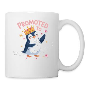 Promu au rang de grande sœur – Penguin Design - Mug blanc - blanc - Droite