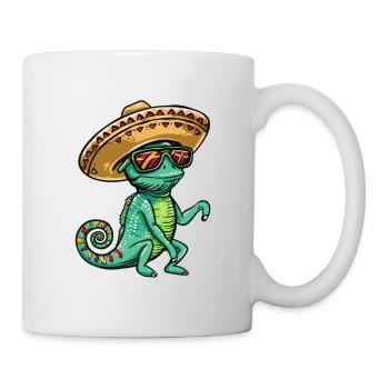 Chameleon Lustig Sombrero - Tasse - Weiß - Rechts