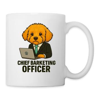 Chief Barketing Officer – Business Maltipoo - Mug blanc - blanc - Droite