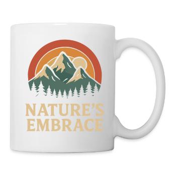 Closeness to nature Mountains Sunset - Mug - white - Right
