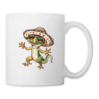 Lizard Comic Funny Sombrero - Mug - white - Right