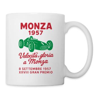 Monza 1957 | Retro Rennsportkult - Tasse - Weiß - Rechts