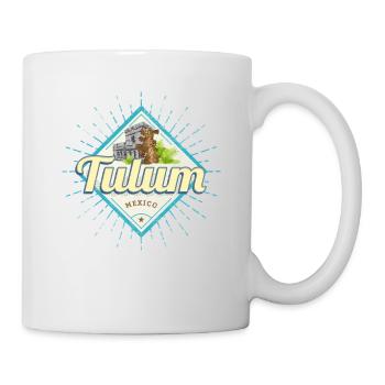 Tulum Mexiko Maya Castillo Yucatan Souvenir - Tasse - Weiß - Rechts