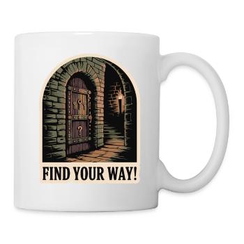 FIND YOUR WAY - Mug - white - Right