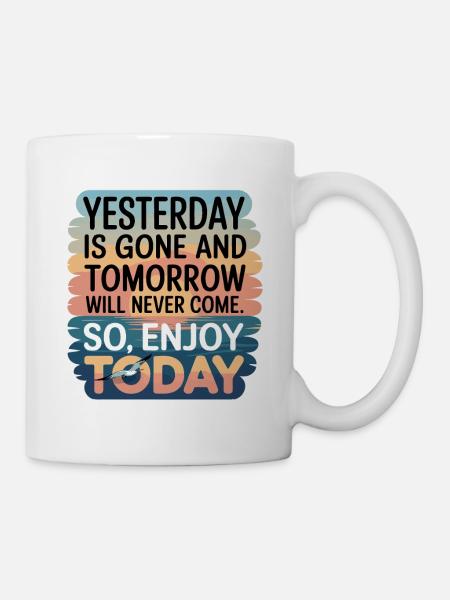 WEG UND MORGEN - Tasse - Weiß