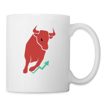 Bullenmarkt Aktienhandel Investor Design Bull - Tasse - Weiß - Rechts