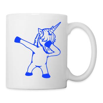 Licorne Dabbing Dab Danse Soirée Pose Geste Drôle - Mug blanc - blanc - Droite