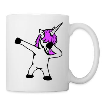Licorne Dabbing Dab Danse Soirée Pose Geste Drôle - Mug blanc - blanc - Droite