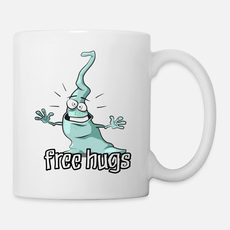 Free Hughs - Cute Alien - Mug - white