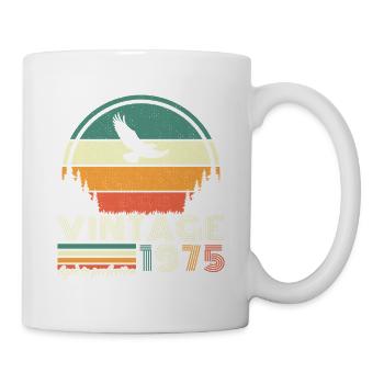 1975 Vintage Retro Geburtstagsgeschenk - Tasse - Weiß - Rechts